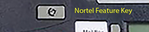 Where is the Nortel Feature button on Nortel phone